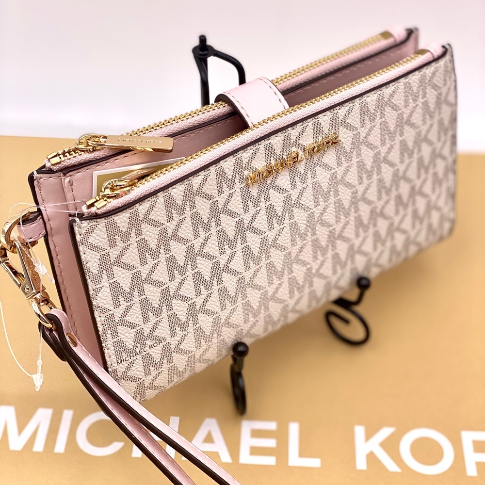 Michael Kors Double Zip Wallet Wristlet - Picture 4 of 11